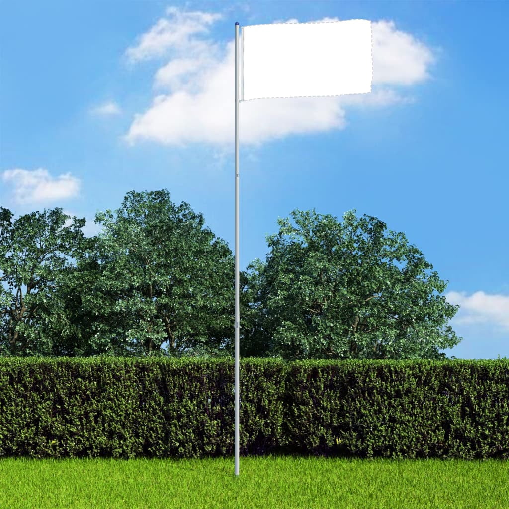 vidaXL Flagpole House Garden Flag Pole Yard Outdoor Flagpole Kit Aluminum