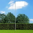thumbnail image 4 of vidaXL Flagpole House Garden Flag Pole Yard Outdoor Flagpole Kit Aluminum, 4 of 14