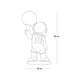 thumbnail image 2 of lampara de mesa astronauta ilios innova  hombre en la luna de resina, 2 of 6