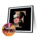 thumbnail image 2 of Cuadros Decorativos Kit de pintura de diamantes 5D mosaico de diamantes redondo completo con flor de Tmvgtek embutido en tela, 2 of 9