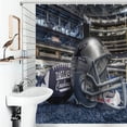 thumbnail image 3 of Football Cowboys Shower Curtain Ornament Bathroom Curtains with Fabric Bathroom Decor, 3 of 6
