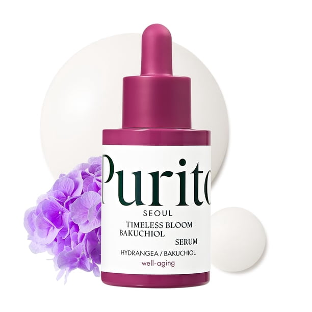 Sérum PURITO SEOUL Timeless Bloom Bakuchiol 30 ml para pieles sensibles