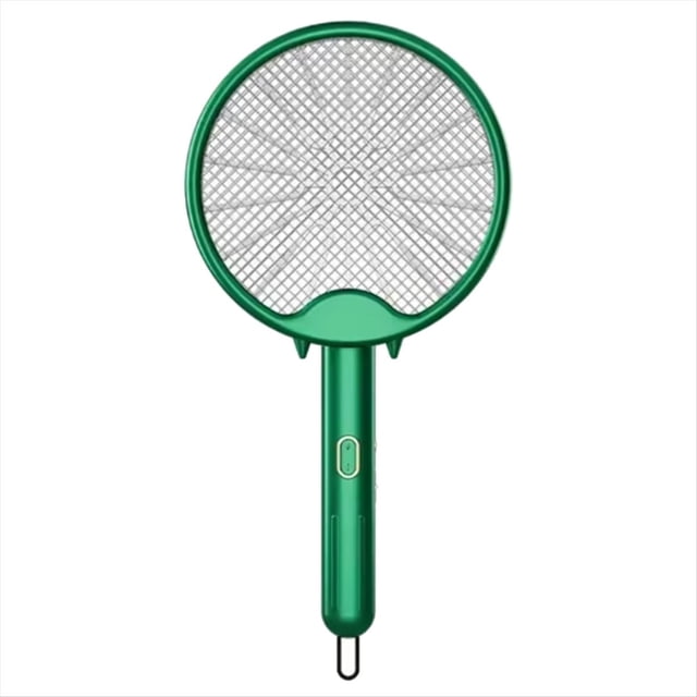 Raqueta Eléctrica para Mosquitos de 3000 V, Lámpara , Recargable por USB, Plegable, Matamoscas, Trampa para Mosquitos.