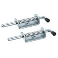 thumbnail image 1 of Unique Bargains Barrel Bolt Latch, 2 Pack 10x145mm - Carbon Steel Galvanized Spring Loaded Gate Latch Pin for Door (Silver), 1 of 5