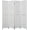 Wash White, variant on Legacy Decor Full Length Wood Shutter 6 Panel Room Divider, 67" Tall, Brown, Freestanding