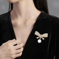 thumbnail image 4 of Osdhezcn Elegant Crystals Bowknot Brooch Sturdy Alloy Jewelry for Her, 4 of 9