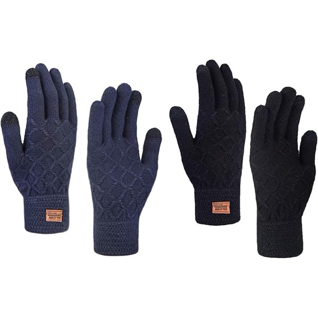 Guantes de invierno Liling con pantalla táctil para mujer unisex térmicos