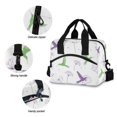 thumbnail image 3 of FORMRS Reusable Lunch Bag for Work School Leakproof Insulated Cooler with Adjustable Shoulder Strap, Purple Birds, 3 of 6