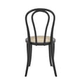 thumbnail image 5 of Set of Two Vintage Style Black Cane Dining Chairs, 5 of 5
