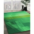 thumbnail image 2 of Ahgly Company Indoor Rectangle Patterned Neon Green Area Rugs, 8' x 12', 2 of 6