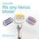 thumbnail image 5 of Gillette Venus Store Comfortglide con mango de coco Olay para mujer + recambios de cuchilla, plata, 2 unidades, 5 of 9