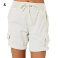 thumbnail image 2 of Sonducket Pantalones Cargo para mujer, pantalones cortos con bolsillos, cintura holgada, pantalones de verano, cómodos, elásticos, a la moda, Type3 NO3, 2 of 6