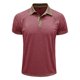 thumbnail image 4 of pstuiky camiseta de hombre, Blusa de manga corta con cuello vuelto, transpirable, con botones y color liso para hombre camisas casuales para hombre xl, 4 of 7