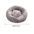 thumbnail image 3 of Btomtd High Weight Plush Pet Beds with Long Hair, Round Winter Comfortable Warm Dog Bed and Cat Bed, Soft and Cozy Pet Mat for Cold Weather, Gray, 3 of 7