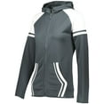 thumbnail image 4 of Holloway Sportswear XL Womens RETRO GRADE JACKET Graphite/White 229761, 4 of 5