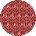 thumbnail image 1 of Ahgly Company Machine Washable Indoor Round Transitional Orange Area Rugs, 5' Round, 1 of 7