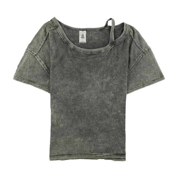 Camiseta básica Free People Alex para mujer verde grande