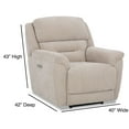 thumbnail image 2 of KINGCOMFORT King of Comfort Knockout Triple Power Recliner with Zero Grav Mech, and Ext Footrest. 350 Lbs Wt. Capacity, 72" Ext. Length, Suggested User Ht 5'6" to 6'2". Free Outside Delivery, 2 of 5