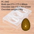 thumbnail image 1 of Happy Easter Egg Polycarbonate Chocolate Mold Form Baking Sweets Candy Pastry Confectionery Decoration Cake Bakery Tools, 1 of 5
