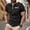 #598-Black, variant on Haivin Men's Color-blocked Mandarin Collar Shirt, Short Sleeve Pullover with Button Details, for Casual Daily Wear
