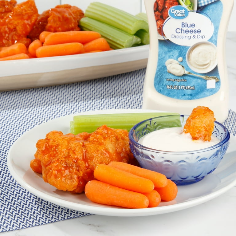 Great Value Blue Cheese Salad Dressing & Dip, 16 fl oz