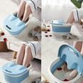 thumbnail image 6 of Foldable Foot Bath Foot Bath Tool, Foot Bath Basin with Foot Massager, Help Sleep, Foot spa, Suitable for Family spa Pedicure, can Save Space (Blue with Cover), 6 of 9