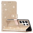 thumbnail image 2 of Allytechgroup Credit Card Slot, Kickstand, Shockproof Flip Wallet Cell Phone Case for Samsung Galaxy A14 5G, Gold, 2 of 5