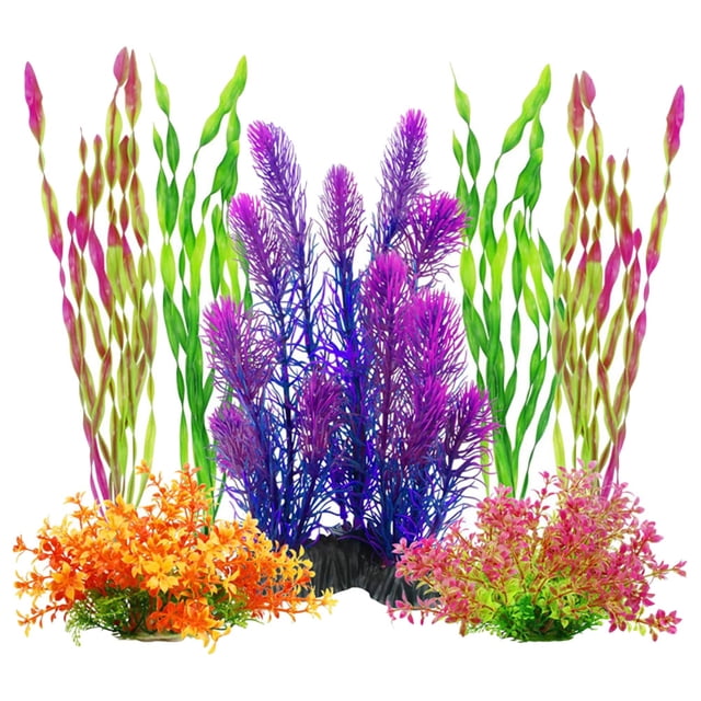 7pcs Simulation Grass Fish Tank Plant Crafts Natural Tank Grass Aquarium Landscape Supplies