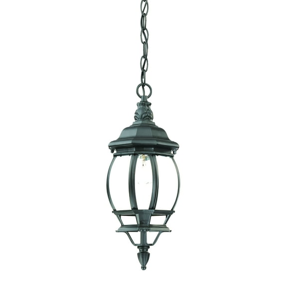 Chateau 1-Light Matte Black Hanging Light