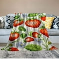 thumbnail image 2 of ARISTURING  Strawberry Blanket Cute Soft Lightweight Strawberry Flannel Throw Blanket for Bed Couch Sofa Sweet Fruit Fuzzy Blanket All Season Gifts for Girls Women Strawberry, 2 of 6
