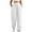 White, variant on Frostluinai High Waist Sweatpants for Women Lounge Running Wide Leg Pants Solid Color Athletic Sweatpants Lightweight Jogger Trousers with Pockets