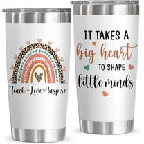 Teacher Appreciation Gifts For Women, Birthday, Graduation, Christmas, Thanksgiving Gifts For Teacher, New Teacher Graduation Gifts Ideas, Thank You Tumbler Gift, 20 Oz Stainless Steel Tumbler