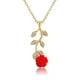thumbnail image 5 of Rosa Colgante Cadena Clavícula Flor Collar Collares Colgantes, 5 of 8