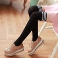 thumbnail image 1 of Medias de mujer por encima de la rodilla primavera y otoño estilo universitario japonés estudiantes tres barras rayas medias altas y altas medias negras y blancas, 1 of 5