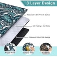 thumbnail image 3 of Extra Large Picnic Blankets Waterproof Foldable (80 "x 80") Beach Blanket Waterproof Sandproof,3-Layer Thicking Mat Outdoor Packable Camping Blanket, 3 of 6