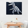 thumbnail image 2 of COMIO  Dinosaur&nbsp;Boys Room Decor Navy Blue Dinosaur Poster Dinosaur Wall&nbsp;Art Nursery Kids Bedroom Wall Decor Framed Ready to Hang, 2 of 4
