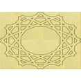thumbnail image 1 of Ahgly Company Indoor Rectangle Patterned Corn Yellow Area Rugs, 2' x 5', 1 of 6