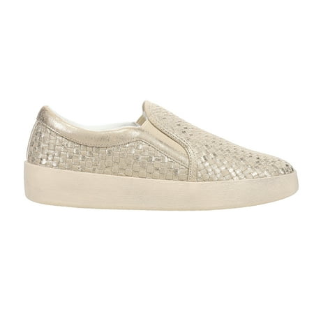 Corkys Womens I m Weaving Metallic Slip On Athletic Sneakers Casual Shoes