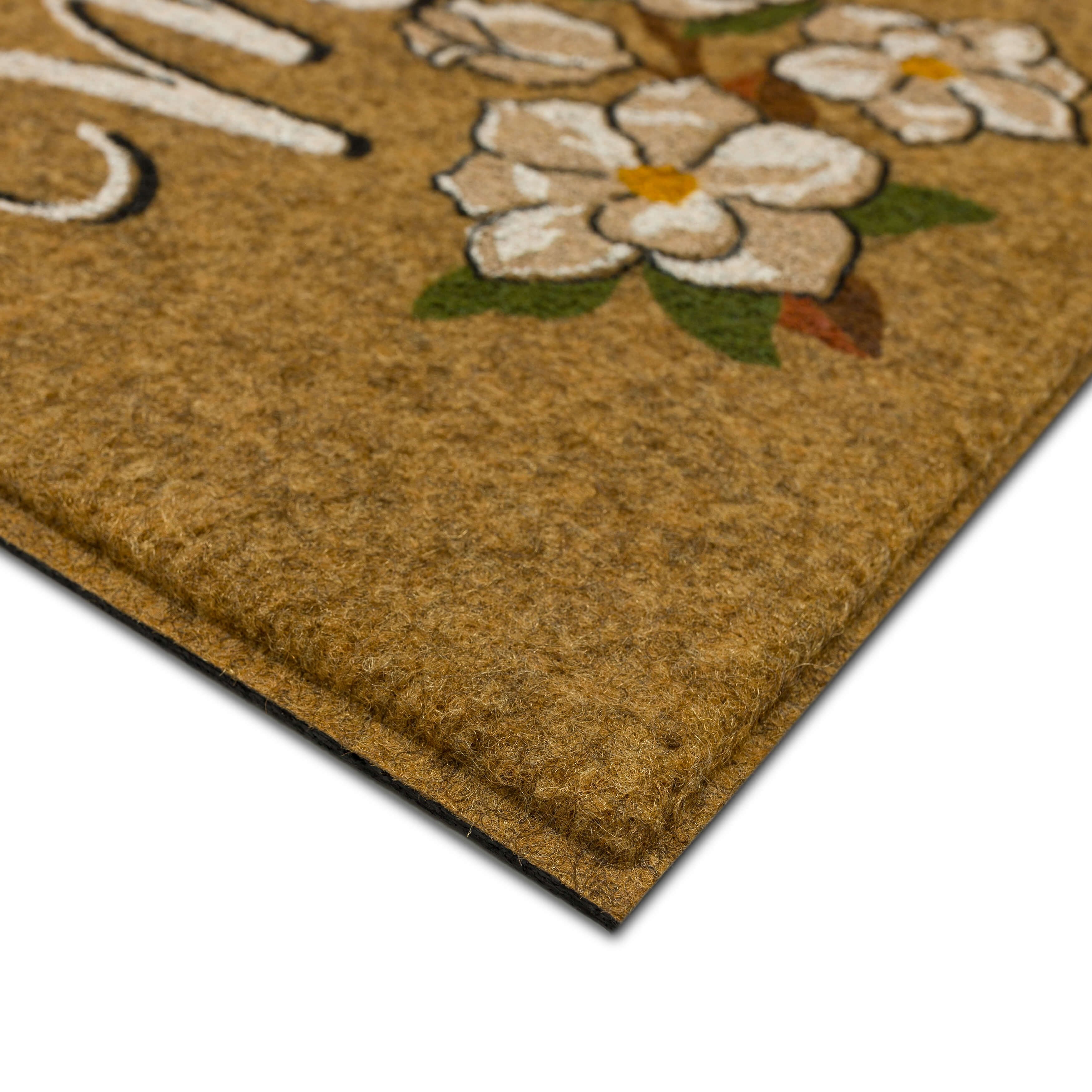 Mohawk Home Mississippi Indoor/Outdoor All Weather Polyester Rubber Backed Rectangle Doormat, Tan, 18" x 30"