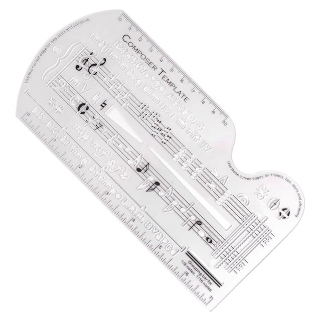 Pochoir de Composition pour Notes de Musique et Symboles, Règle de Dessin, Accessoires de Composition Musicale
