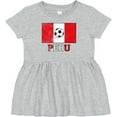 thumbnail image 3 of Inktastic Peruvian Soccer Girls Baby Dress, 3 of 5