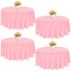 thumbnail image 1 of Mantel redondo JALANCY de poliéster, 229 cm, lavable, rosa, paquete de 4, 1 of 7