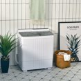 thumbnail image 4 of Costway 21 LBS Portable Compact Mini Twin Tub Washing Machine Drain Pump Spinner, 4 of 10