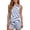 Blue, variant on Bigetiay Women's Crew Neck Tank Top and Shorts Two Piece Set with Pockets, Size M