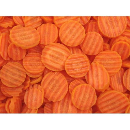 Commodity Vegetables Medium Crinkle Cut Carrot 2 Pound – 12 per case.