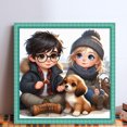 thumbnail image 2 of Kit Punto Cruz Con Perro Hilo Algodón Ecológico Bordado 11CT 40x40cm, 2 of 9
