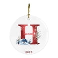 thumbnail image 1 of Puntoco 2023 Nuevo 26 Letras Navidad Muñeco De Nieve Colgante Navideño-Adorno Acrílico Para Coche St. H,Decoración Hogareña, 1 of 1