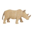 thumbnail image 6 of 5" x 8" Light Brown Polystone Rhino Sculpture, by DecMode, 6 of 8