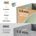 thumbnail image 5 of DECOMOMO 13 inch Cube Storage Bin, Fabric Cube, Storage Bin (Green, Set of 6), 5 of 8