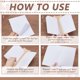 thumbnail image 4 of Base perforadora de madera blanca para encuadernación con guía de perforación, 24,4 x 6,6 x 6,4 cm (9,6 x 2,6 x 2,5 pulgadas), herramienta para encuadernar y crear kits de muestra, orificio de 3,5 mm., 4 of 6